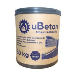 Argamassa Polimérica Ubeton para assentamento de tijolos e blocos - Barrica 30 kg