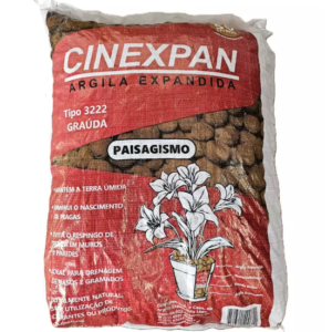 Argila Expandida 50L 3222 para jardim- Cinexpan
