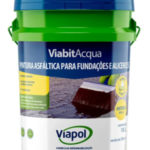 Pintura Asfáltica Para Fundações Viabit Acqua 18L Viapol