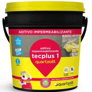 Aditivo Impermeabilizante para concreto e argamassa - Tecplus 1 Quartzolit 18L